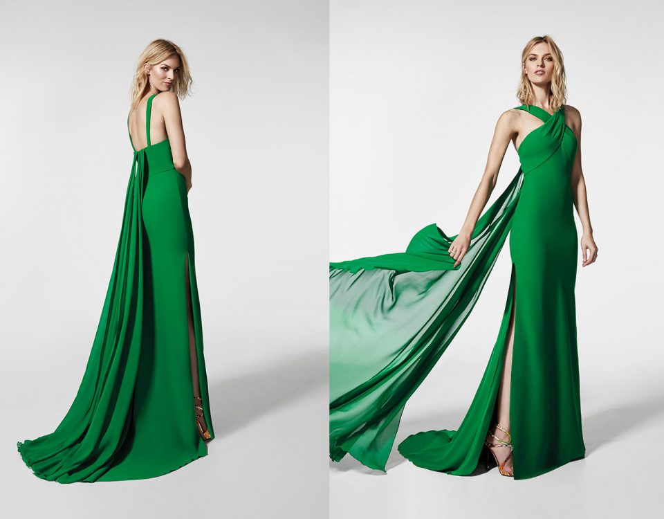zelena koktel haljina